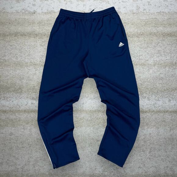 adidas Other - Vintage Y2K Adidas Sweatpants Youth XL Navy Blue White 3 Stripes Polyester
